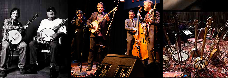 Bill Evans, Sonny Osborne, Steep Canyon Rangers, old Banjos in America collection